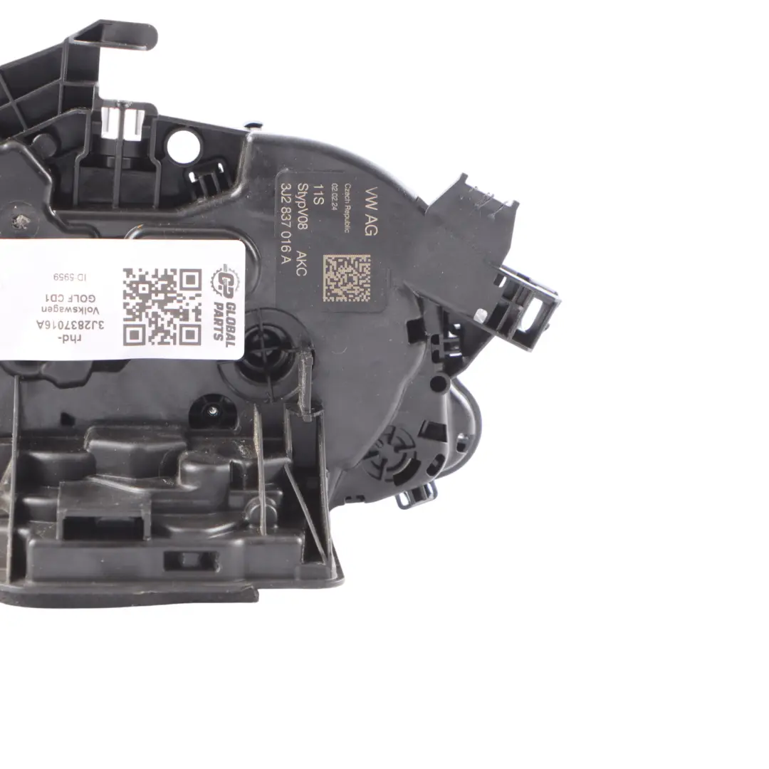 Door Lock Front Right O/S Latch Mechanism Actuator to VW Golf CD1 with Part number 3J2837016A VW Golf CD1 Door Lock Front Right O/S Latch Mechanism Actuator - SKU rhd-3J2837016A - Part number 3J2837016A