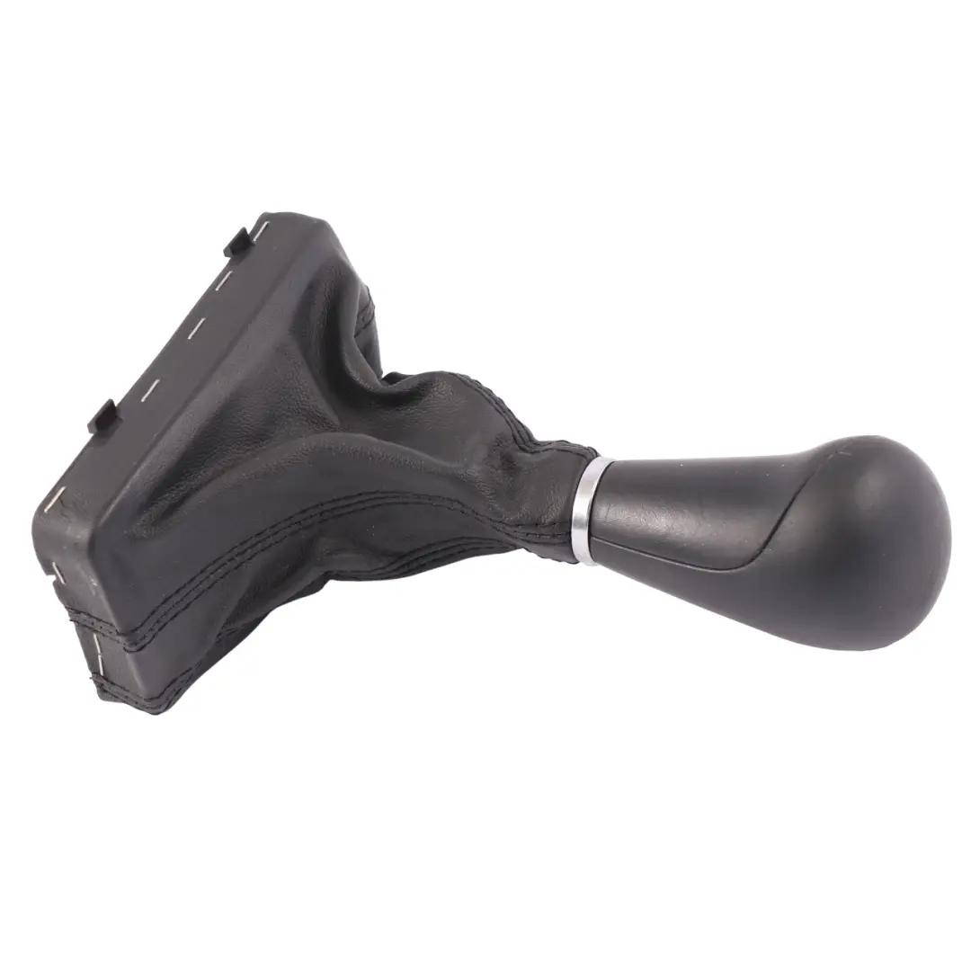 Audi A6 C6 Gear Selector Lever Cover Knob Automatic Leather Black - SKU rhd-4F2713118A - Part number 4F2713118A