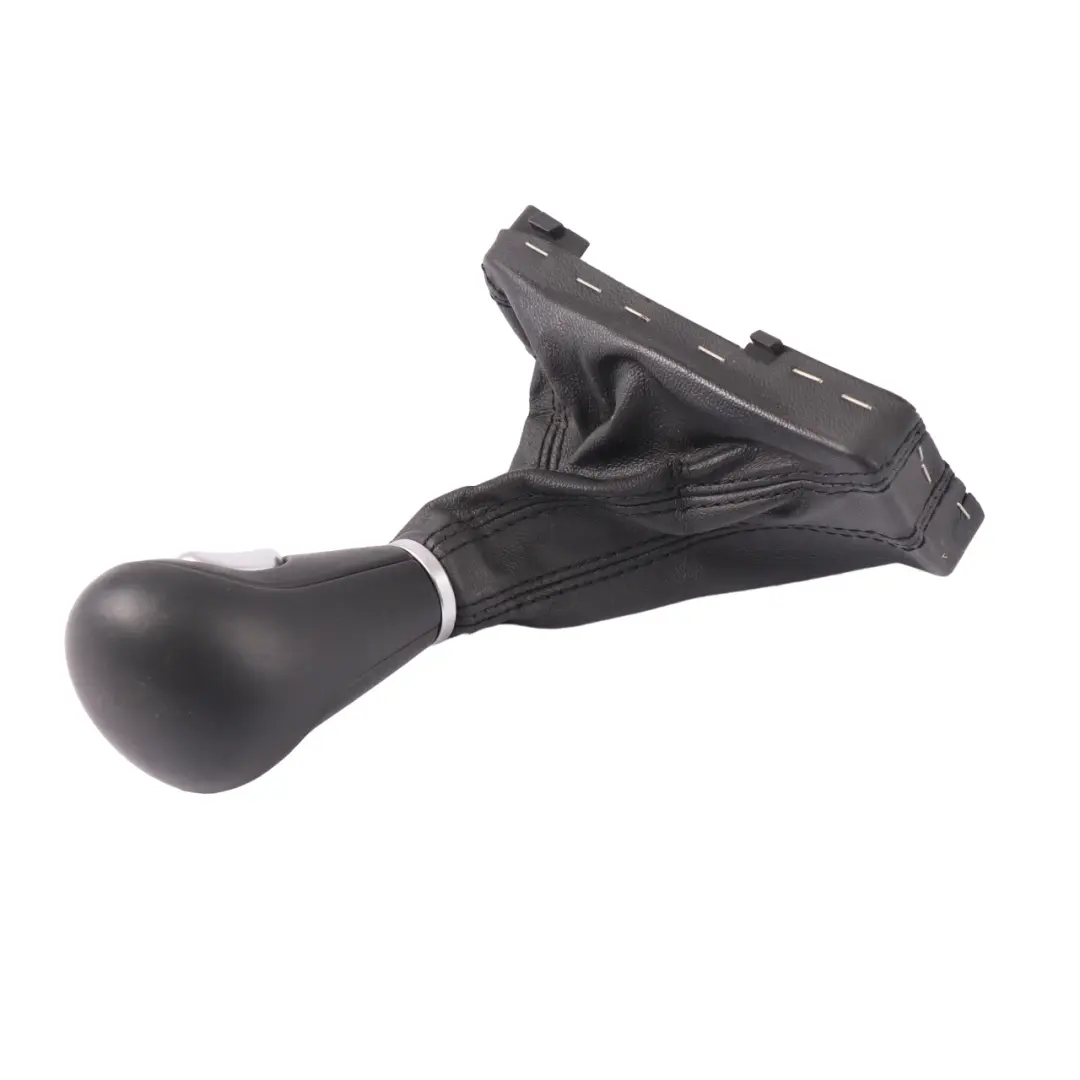 Audi A6 C6 Gear Selector Lever Cover Knob Automatic Leather Black - SKU rhd-4F2713118A - Part number 4F2713118A