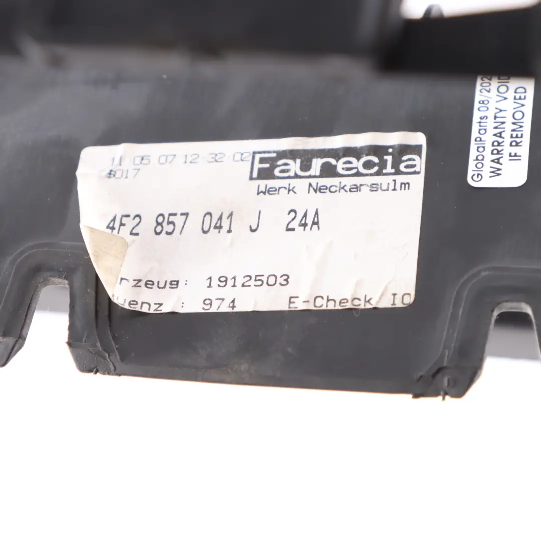 Audi A6 C6 FL Console Dash Air Vent Climate Control Switch Frame - SKU RHD-4F2858005B - Part number 4F2858005B