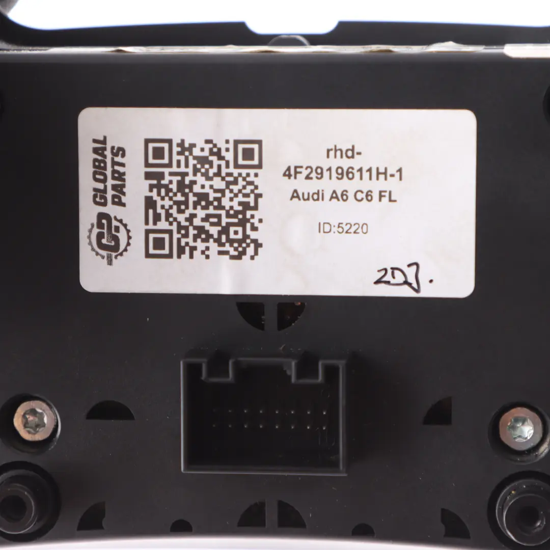 Head Unit Media Player Controller Knob Switch Panel to Audi A6 C6 with Part number 4F2919611H Audi A6 C6 Head Unit Media Player Controller Knob Switch Panel - SKU rhd-4F2919611H - Part number 4F2919611H