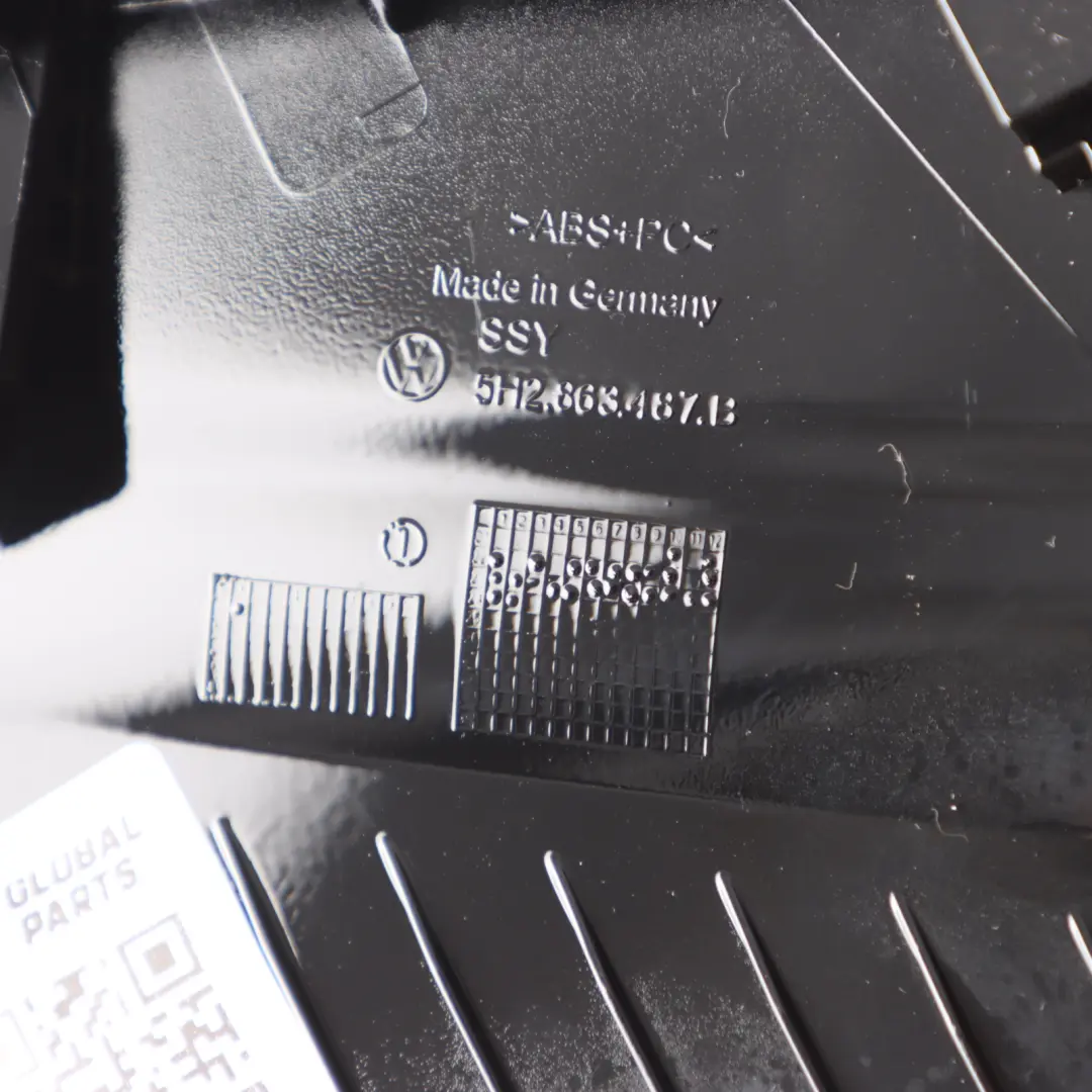 Centre Console Trim Interior Cover Panel Black to Volkswagen Golf CD1 with Part number 5H2863487B Volkswagen Golf CD1 Centre Console Trim Interior Cover Panel Black - SKU rhd-5H2863487B - Part number 5H2863487B