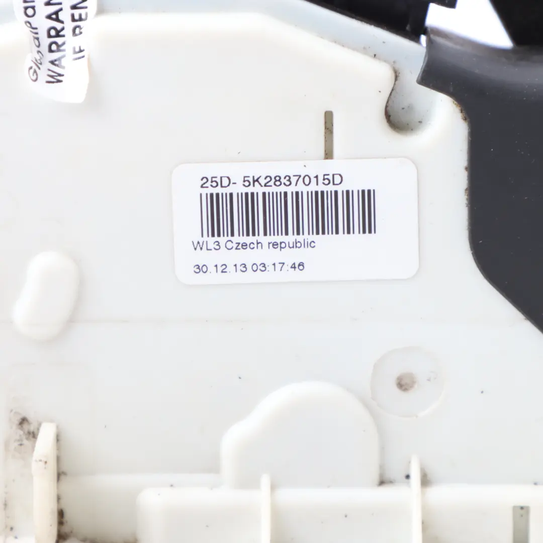 VW Volkswagen Polo 6R Door Lock Front Left N/S Latch Catch Mechanism 5K2837015D - SKU rhd-5K2837015H - Part number 5K2837015H