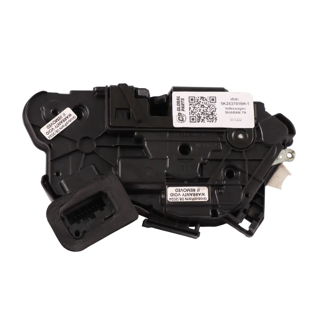 VW Volkswagen Sharan Door Lock Front Right O/S Latch Catch Mechanism 5K2837016H - SKU rhd-5K2837016H-1 - Part number 5K2837016H-1