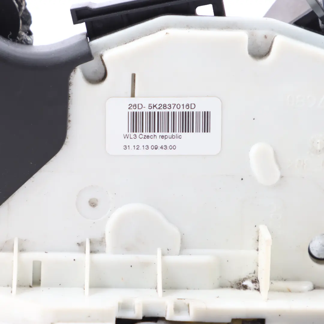 Door Lock Front Right O/S Latch Catch Mechanism to VW Volkswagen Polo 6R with Part number 5K2837016H VW Volkswagen Polo 6R Door Lock Front Right O/S Latch Catch Mechanism - SKU rhd-5K2837016H - Part number 5K2837016H