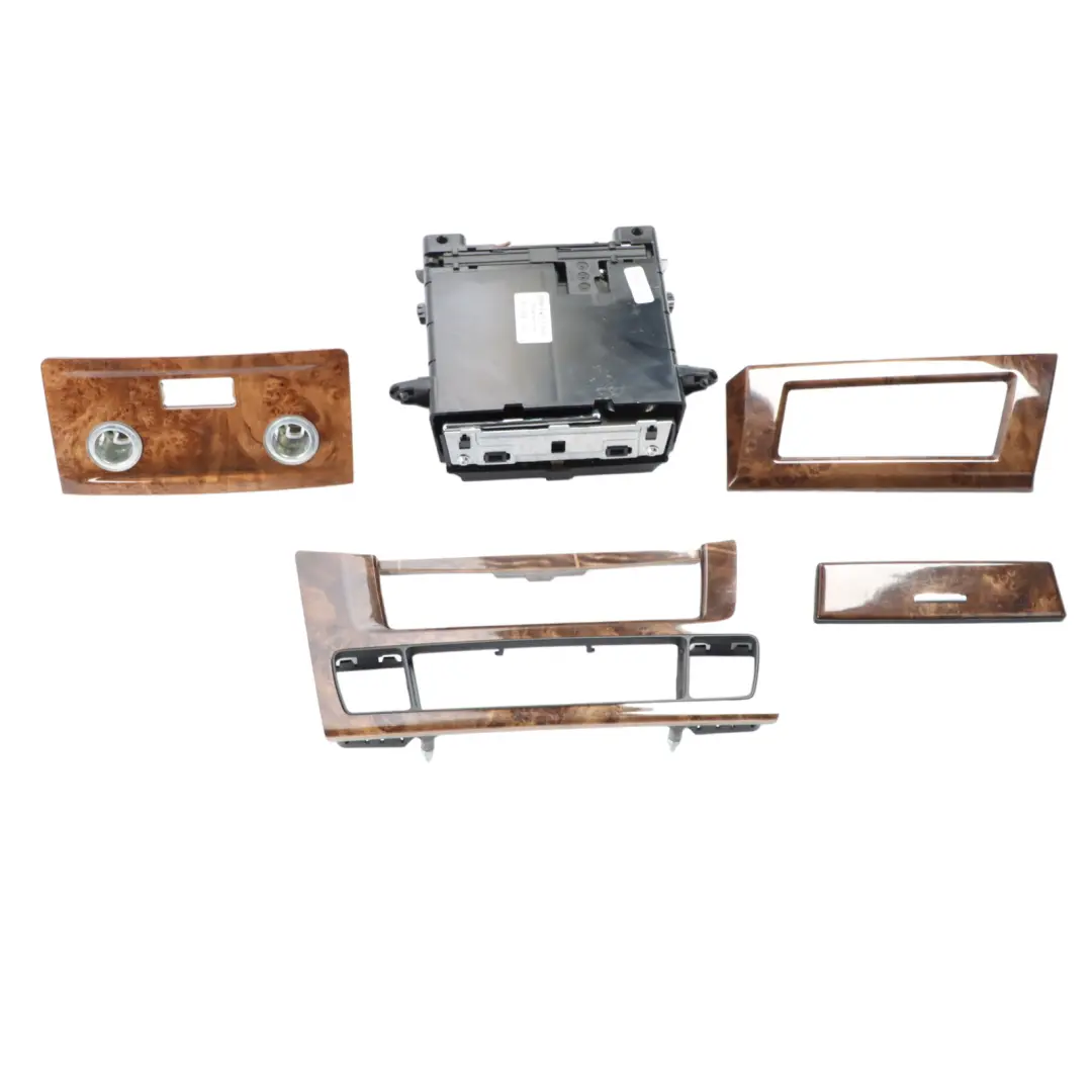  £BMW 5 Series E61 LCI Decor Strip Dashboard Interior Trim Set Poplar Woodgrain - SKU rhd-6957146-1 - Part number 6957146