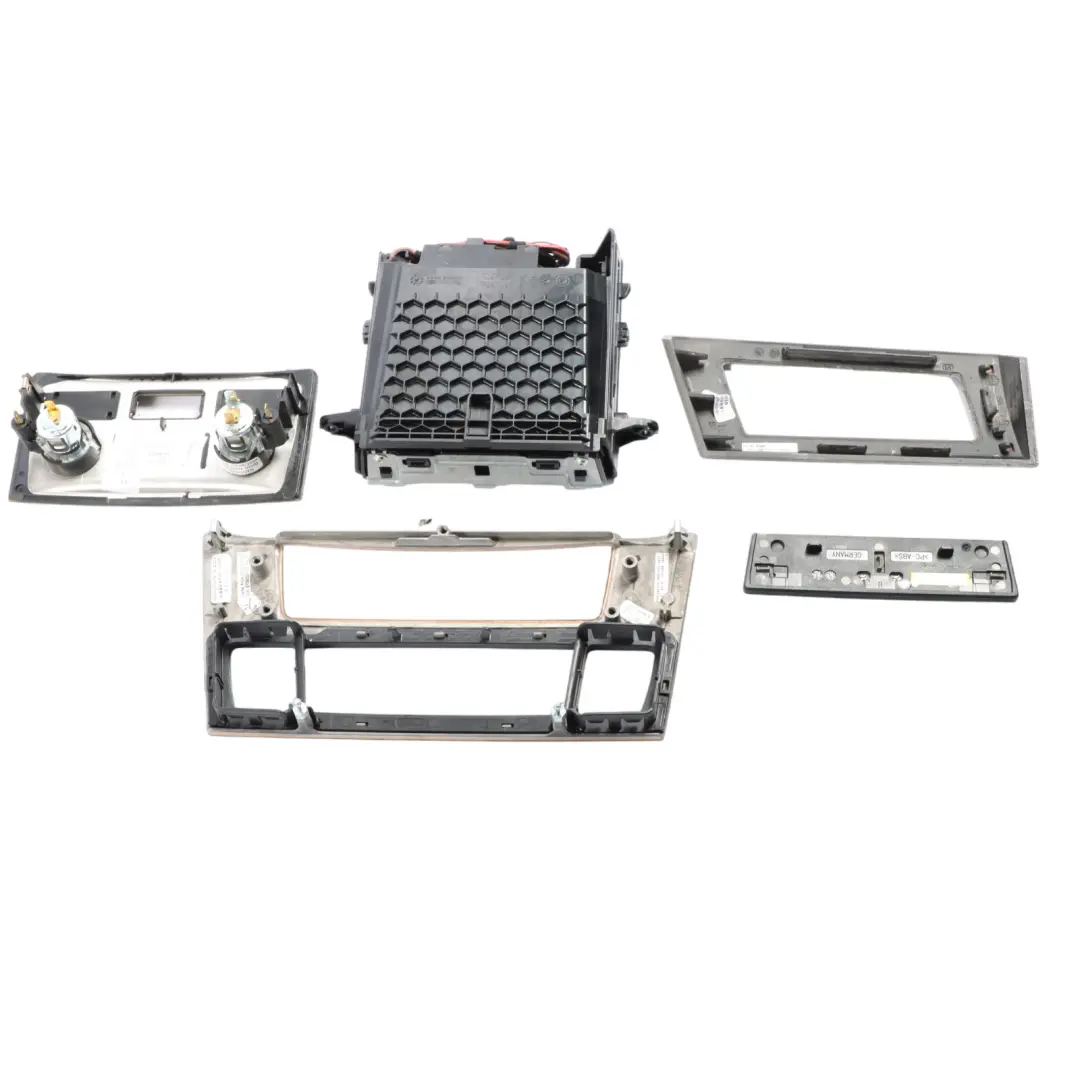  £BMW 5 Series E61 LCI Decor Strip Dashboard Interior Trim Set Poplar Woodgrain - SKU rhd-6957146-1 - Part number 6957146