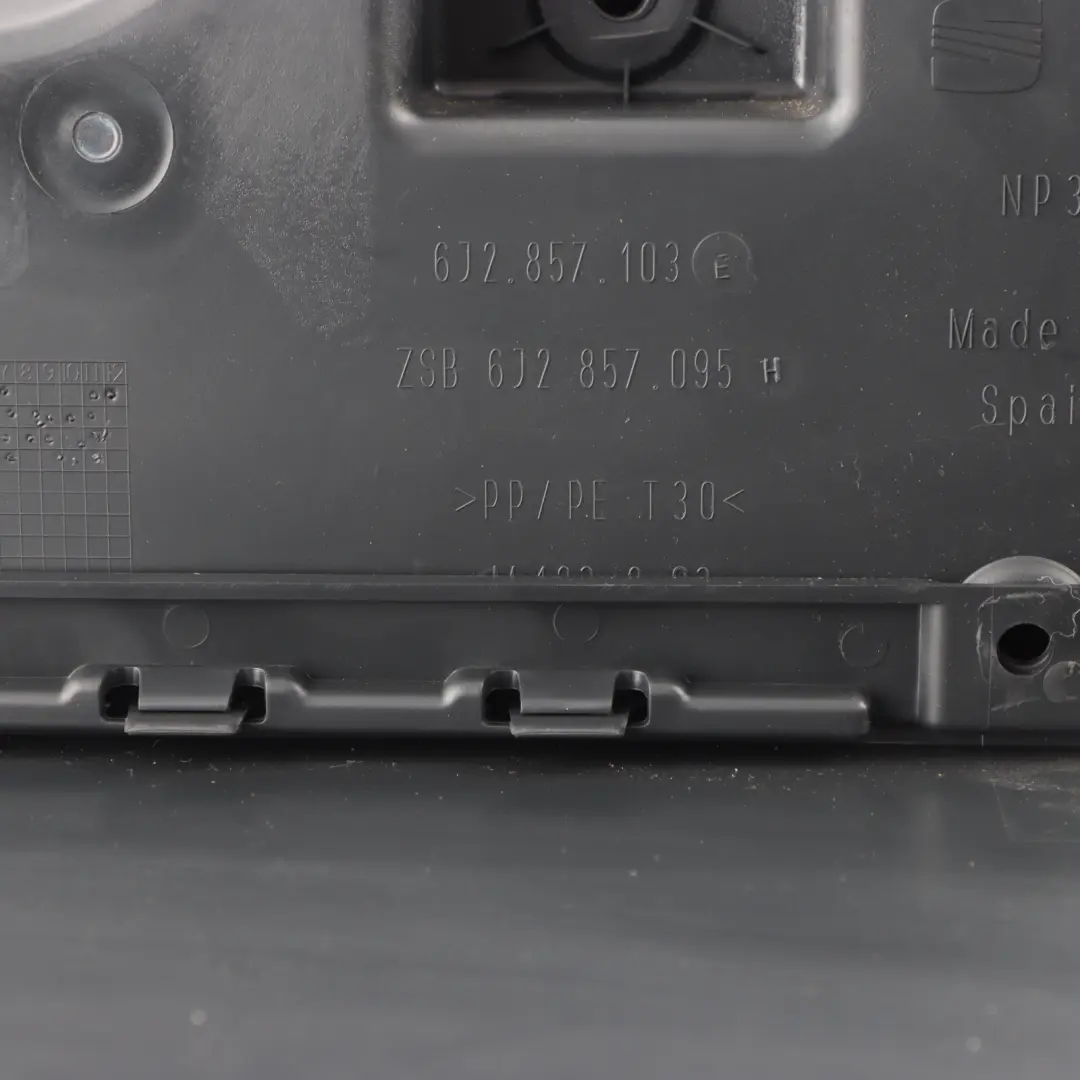 6J Front Dashboard Glove Box Black Trim Storage to Seat Ibiza with Part number 6J2857095H Seat Ibiza 6J Front Dashboard Glove Box Black Trim Storage - SKU rhd-6J2857095H - Part number 6J2857095H