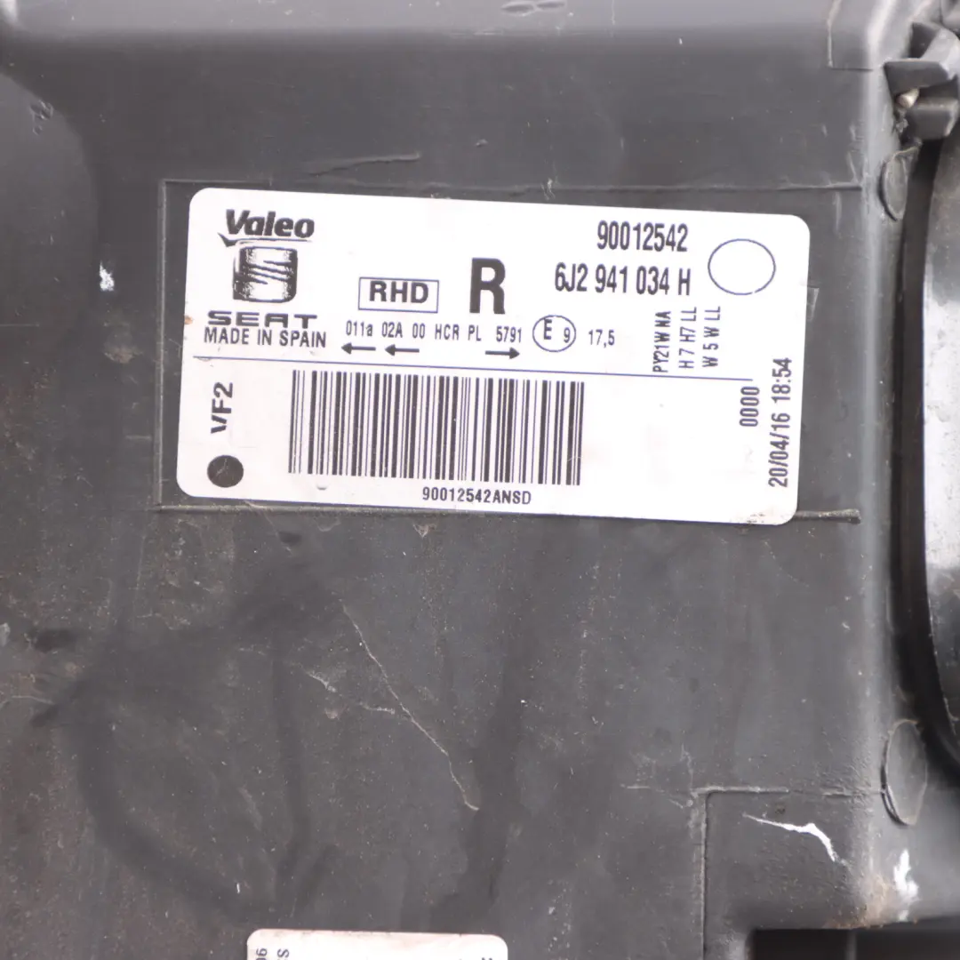 6J Headlight Headlamp Light Lamp Front Right O/S to Seat Ibiza with Part number 6J2941034H Seat Ibiza 6J Headlight Headlamp Light Lamp Front Right O/S - SKU rhd-6J2941034H - Part number 6J2941034H