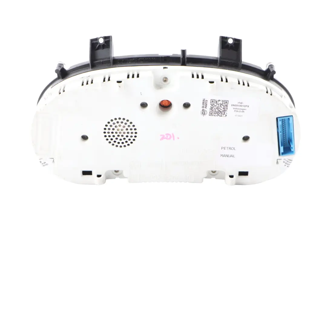 Volkswagen VW Polo 6N Instrument Cluster Speedo Clocks Petrol Manual - SKU rhd-6N0919910PX - Part number 6N0919910PX