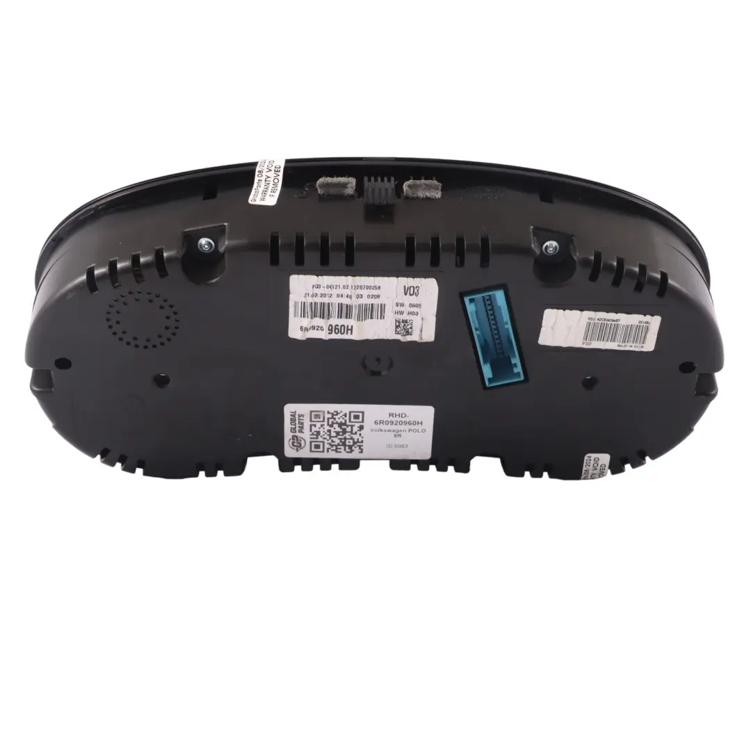Speedometer Instrument Cluster Manual 6R0920960H to Volkswagen VW Polo 6R Petrol with Part number RHD-6R0920960H Volkswagen VW Polo 6R Petrol Speedometer Instrument Cluster Manual 6R0920960H - SKU RHD-6R0920960H - Part number RHD-6R0920960H