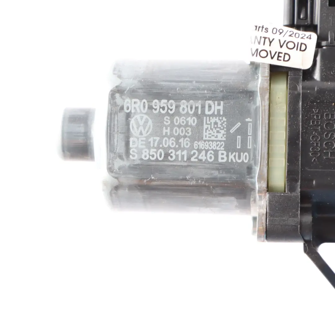 Front Window Lifter Left N/S Regulator Motor to Volkswagen Polo 6R 3D with Part number 6R0959801DH Volkswagen Polo 6R 3D Front Window Lifter Left N/S Regulator Motor - SKU rhd-6R0959801DH - Part number 6R0959801DH