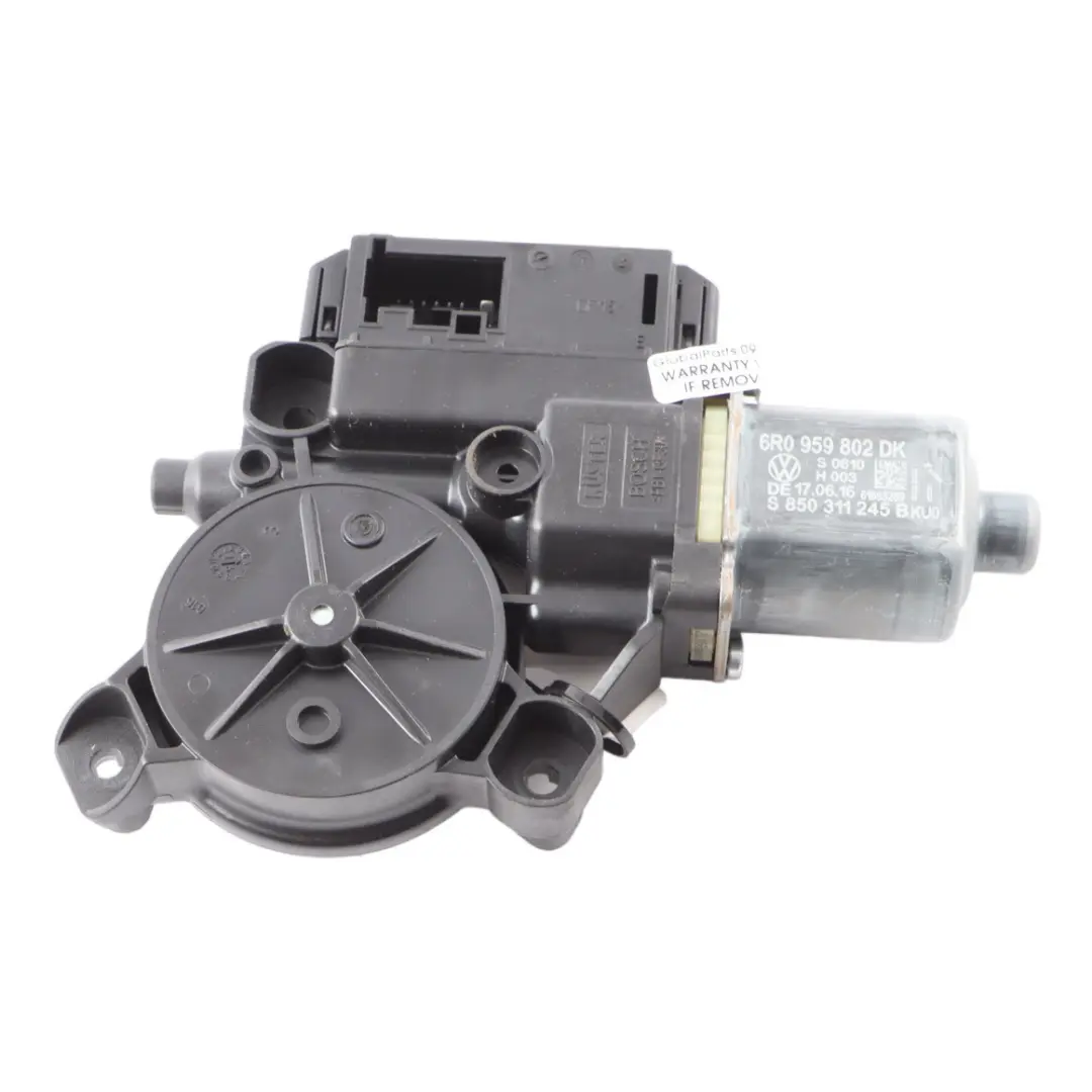 Front Window Lifter Right O/S Regulator Motor to Volkswagen Polo 6R 3D with Part number 6R0959802DK Volkswagen Polo 6R 3D Front Window Lifter Right O/S Regulator Motor - SKU rhd-6R0959802DK - Part number 6R0959802DK