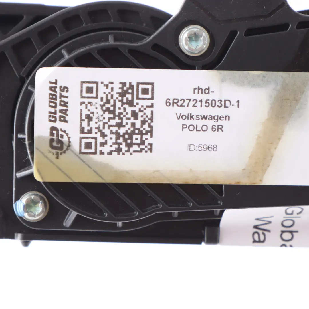 Throttle Pedal Accelerator Gas Pedal Assembly to VW Volkswagen Polo 6R with Part number 6R2721503D VW Volkswagen Polo 6R Throttle Pedal Accelerator Gas Pedal Assembly - SKU rhd-6R2721503D - Part number 6R2721503D