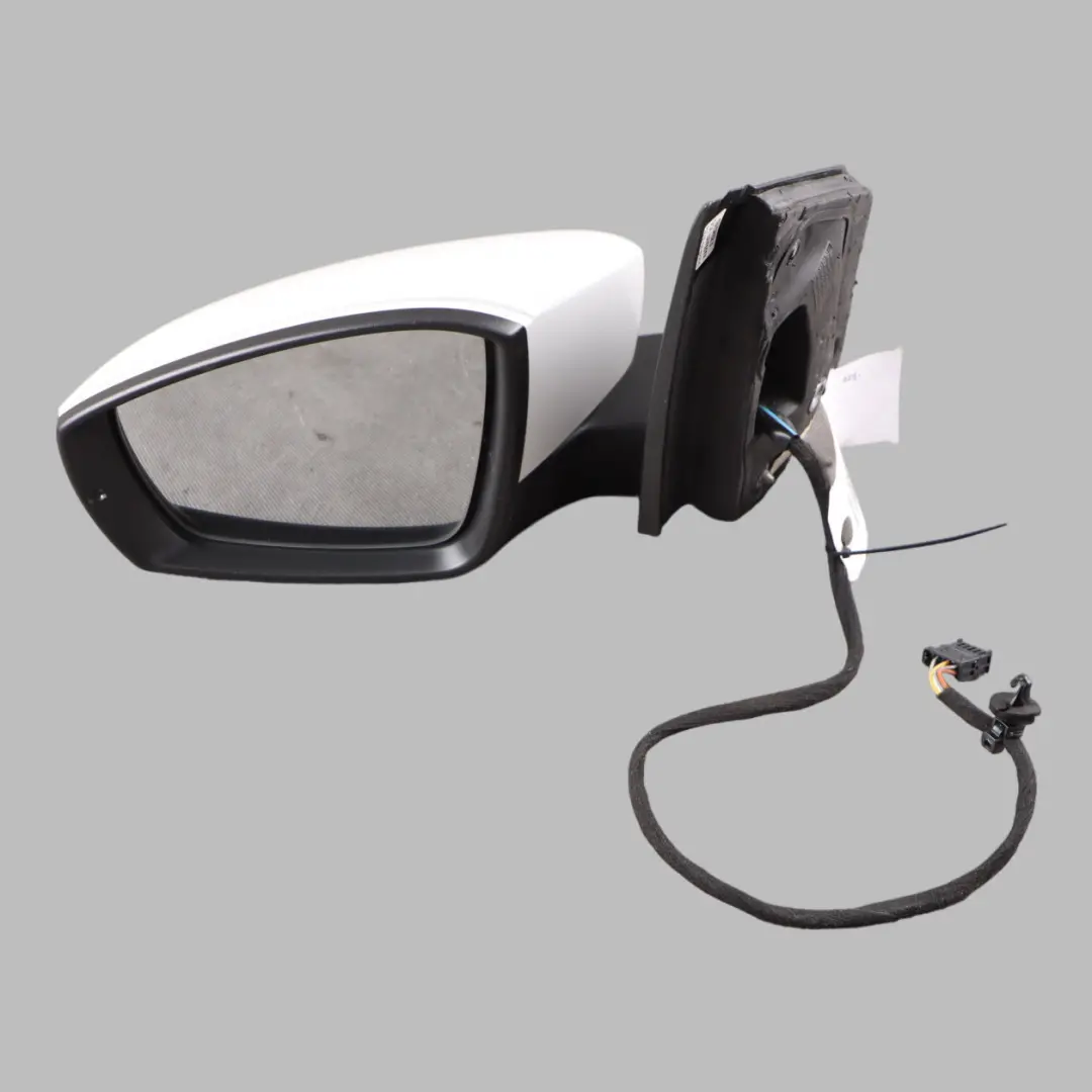 VW Volkswagen Polo 6R Door Wing Left N/S Side View Mirror Candy White LB9A - SKU rhd-6R2857507AB-CAN - Part number 6R2857507AB