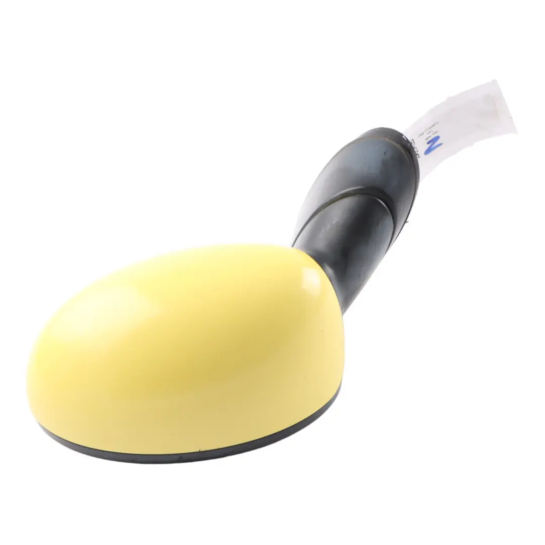 Wing Mirror Outside Left Door N/S Liquid Yellow 902 to Mini R50 R53 with Part number 7192471 Mini R50 R53 Wing Mirror Outside Left Door N/S Liquid Yellow 902 - SKU rhd-7192471-YEL - Part number 7192471