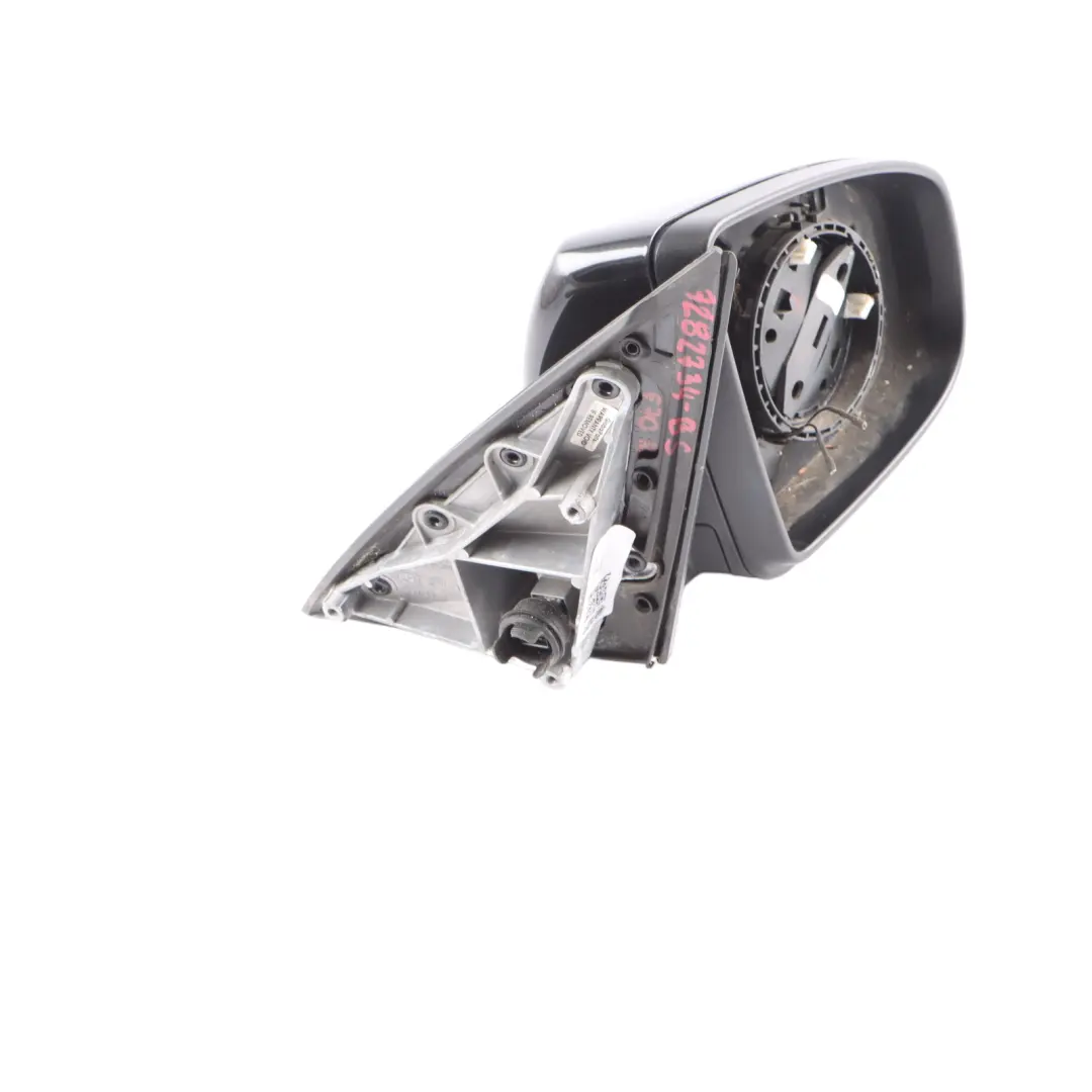 BMW X5 E70 Wing Mirror Heated Outside Right O/S Memory Black Sapphire - 475 - SKU rhd-7282734-BS3 - Part number 7282734