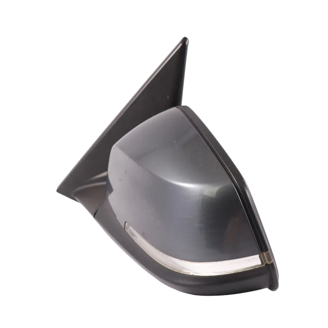BMW E84 Left N/S Door Wing Mirror Memory Mineral Grey Metallic - B39 - SKU rhd-7307171-MG - Part number 7307171