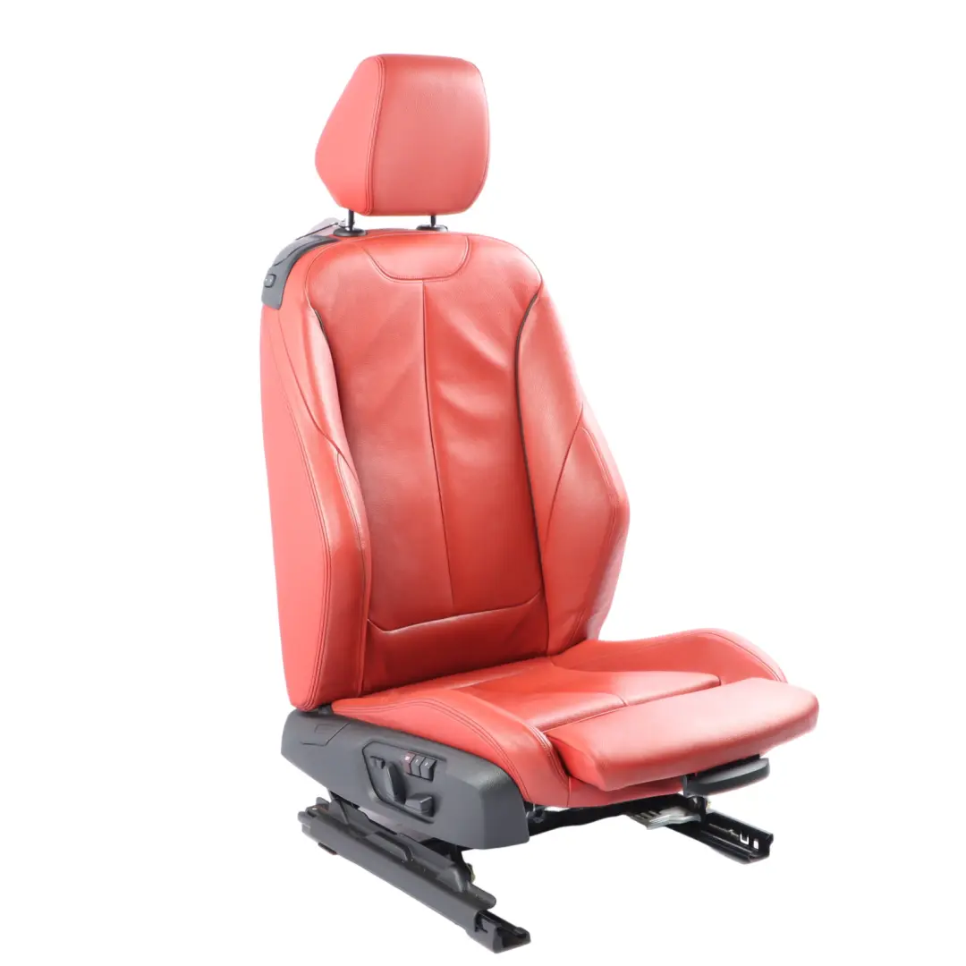 Front Seat BMW F32 Coupe Right O/S Sport Heated Leather Dakota Korall Red Memory - SKU rhd-7319598-1 - Part number 7319598