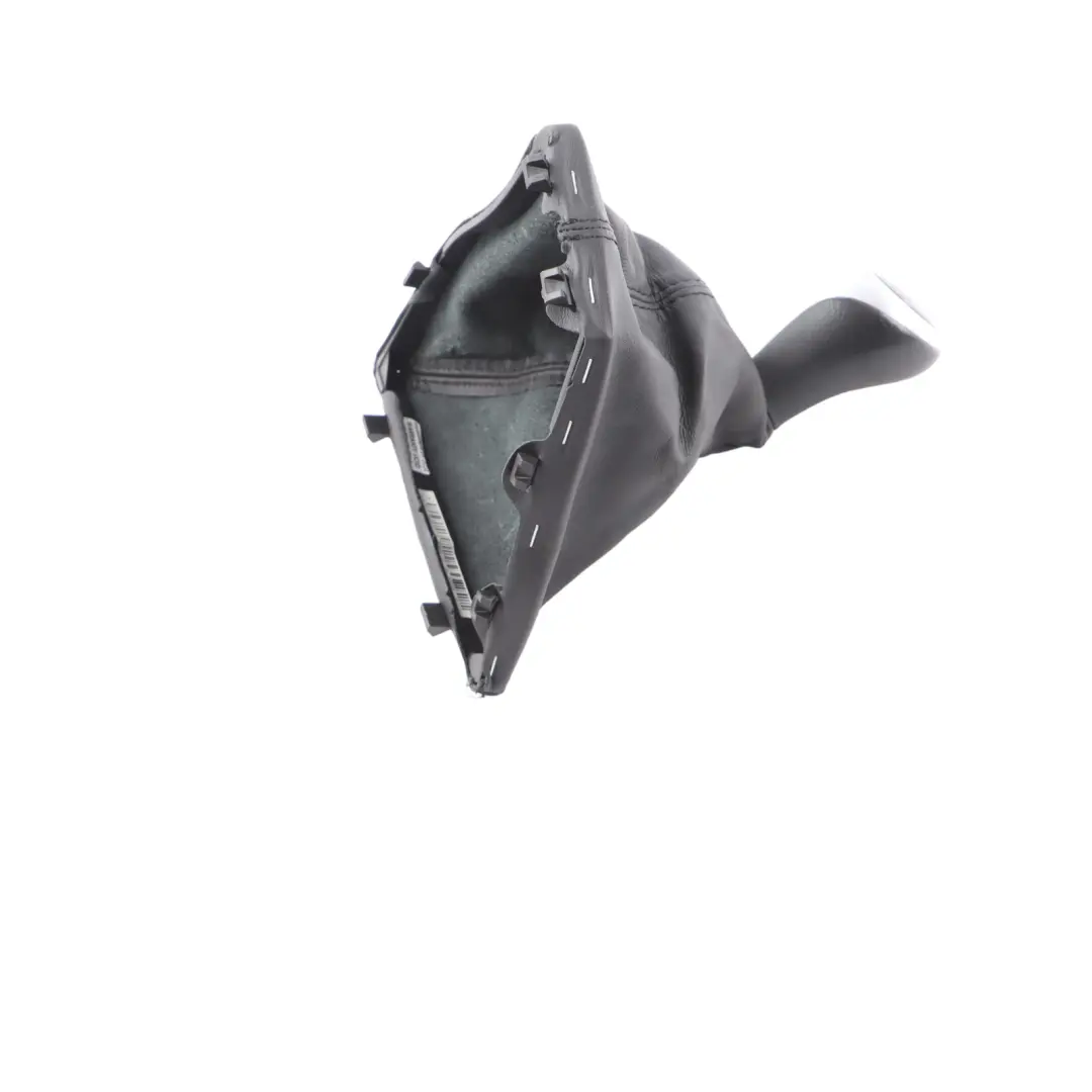 BMW 3 4 F30 F31 F32 Shift Gear Knob Lever Cover Black Leather 6-speed - SKU rhd-7596081 - Part number 7596081
