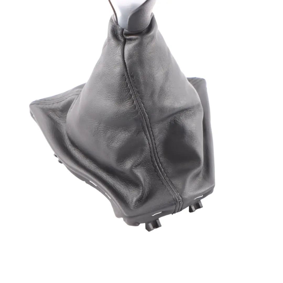 BMW 3 4 F30 F31 F32 Shift Gear Knob Lever Cover Black Leather 6-speed - SKU rhd-7596081 - Part number 7596081