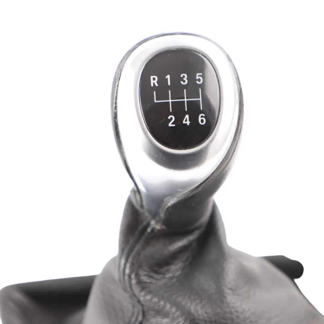 Shift Lever Knob Leather Gaiter Cover Perlglanz Chrome to BMW 5 F10 F11 Gear with Part number 7599517 BMW 5 F10 F11 Gear Shift Lever Knob Leather Gaiter Cover Perlglanz Chrome - SKU rhd-7599517 - Part number 7599517