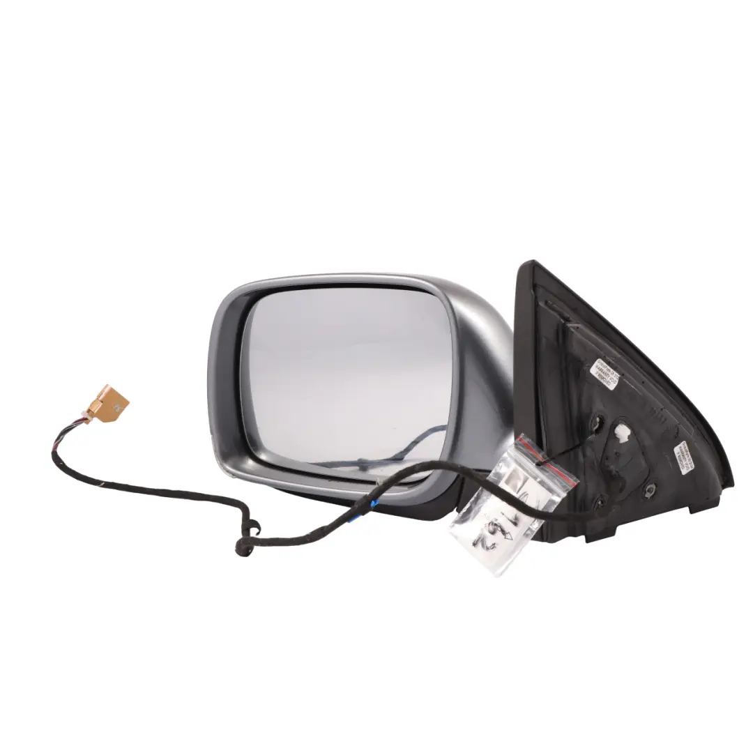 VW Volkswagen Touareg 7L Left N/S Door Mirror Wing Salt Lake Grey - D7Z L6857507 - SKU rhd-7L6857507-SAL - Part number 7L6857507