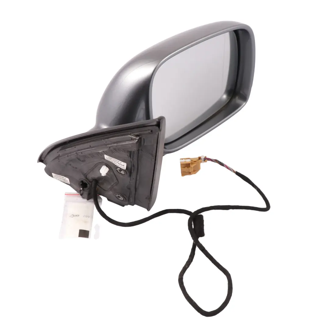 VW Touareg 7L Right O/S Heated Door Mirror Wing Salt Lake Grey - D7Z - SKU rhd-7L6857508DB-SAL - Part number 7L6857508DB