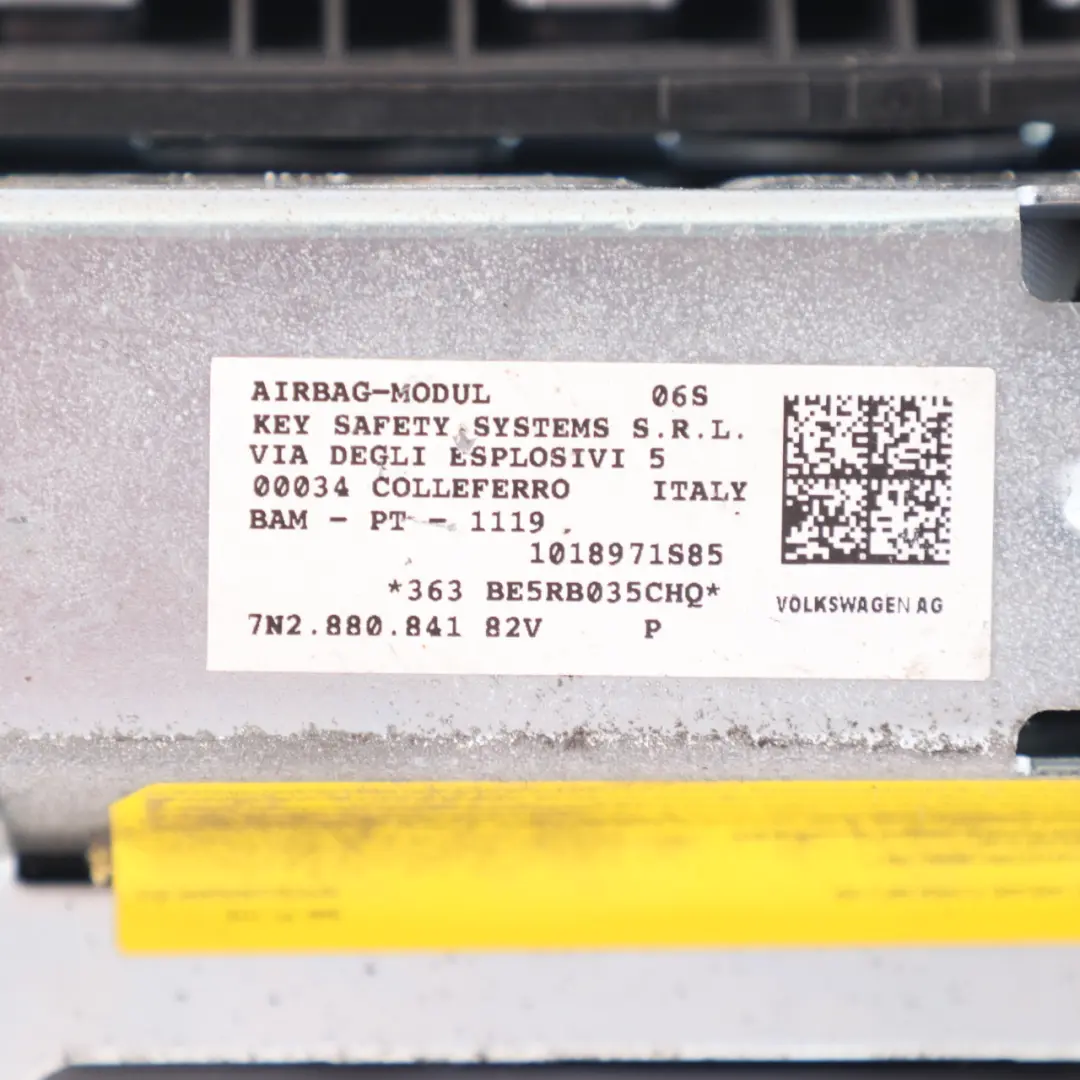 Volkswagen Sharan 7N Dashboard Front Right O/S Driver Knee Air Module - SKU rhd-7N2880841C - Part number 7N2880841C
