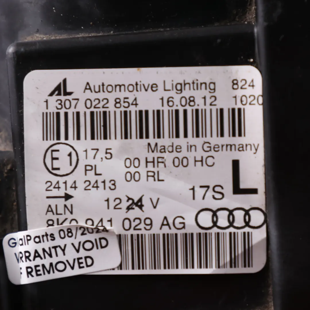 Audi A4 B8 Headlight Headlamp Lamp Light Front Left N/S - SKU rhd-8K0941029AG - Part number 8K0941029AG