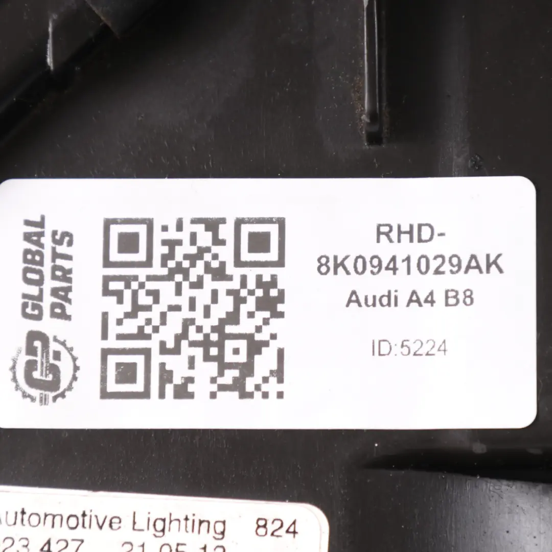 Headlight Headlamp Light Lamp Front Left N/S 8K0941029AK to Audi A4 B8 with Part number RHD-8K0941029AK Audi A4 B8 Headlight Headlamp Light Lamp Front Left N/S 8K0941029AK - SKU RHD-8K0941029AK - Part number RHD-8K0941029AK