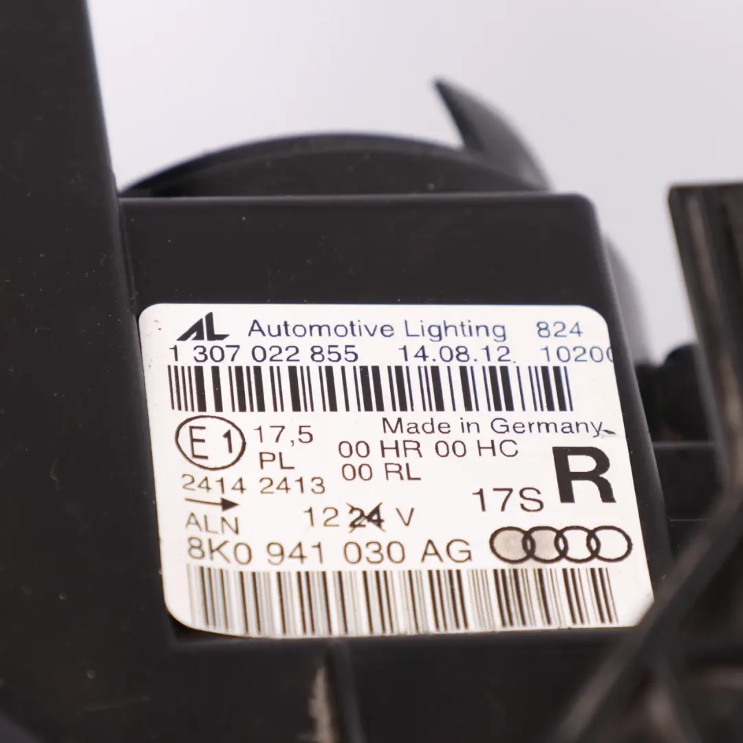 Headlight Headlamp Lamp Light Front Right O/S to Audi A4 B8 with Part number 8K0941030AG Audi A4 B8 Headlight Headlamp Lamp Light Front Right O/S - SKU rhd-8K0941030AG - Part number 8K0941030AG