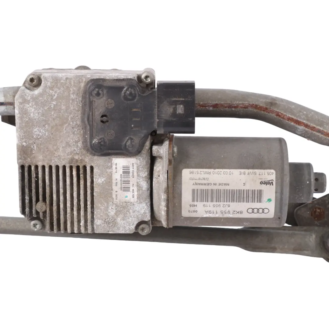 Audi A4 B8 Front Wiper Motor Linkage Rack - SKU rhd-8K2955023C - Part number 8K2955023C