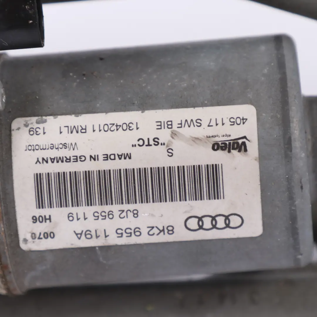 Audi A4 B8 Front Windscreen Motor Wiper Linkage Rack - SKU rhd-8K2955119A - Part number 8K2955119A