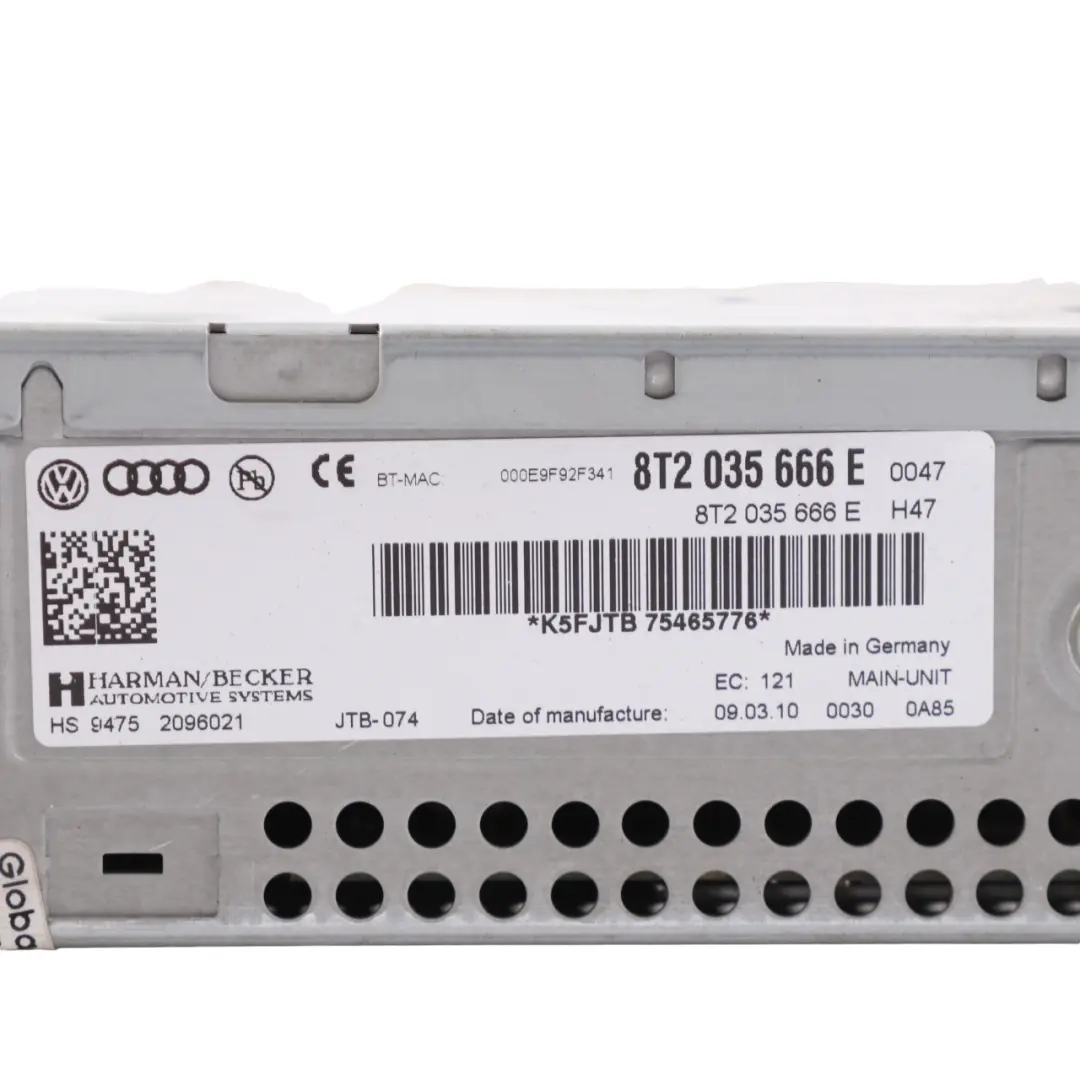 Multimedia Radio CD DVD Player MMI Head Unit to Audi A4 B8 with Part number 8T2035666E Audi A4 B8 Multimedia Radio CD DVD Player MMI Head Unit - SKU rhd-8T2035666E - Part number 8T2035666E