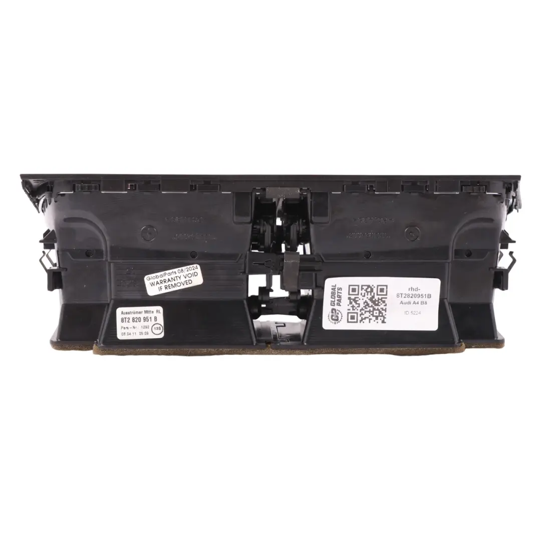 Middle Dashboard Centre Air Vent Grille Nozzle Outlet 8T2820951C to Audi A4 B8 with Part number 8T2820951B Audi A4 B8 Middle Dashboard Centre Air Vent Grille Nozzle Outlet 8T2820951C - SKU rhd-8T2820951C - Part number 8T2820951B