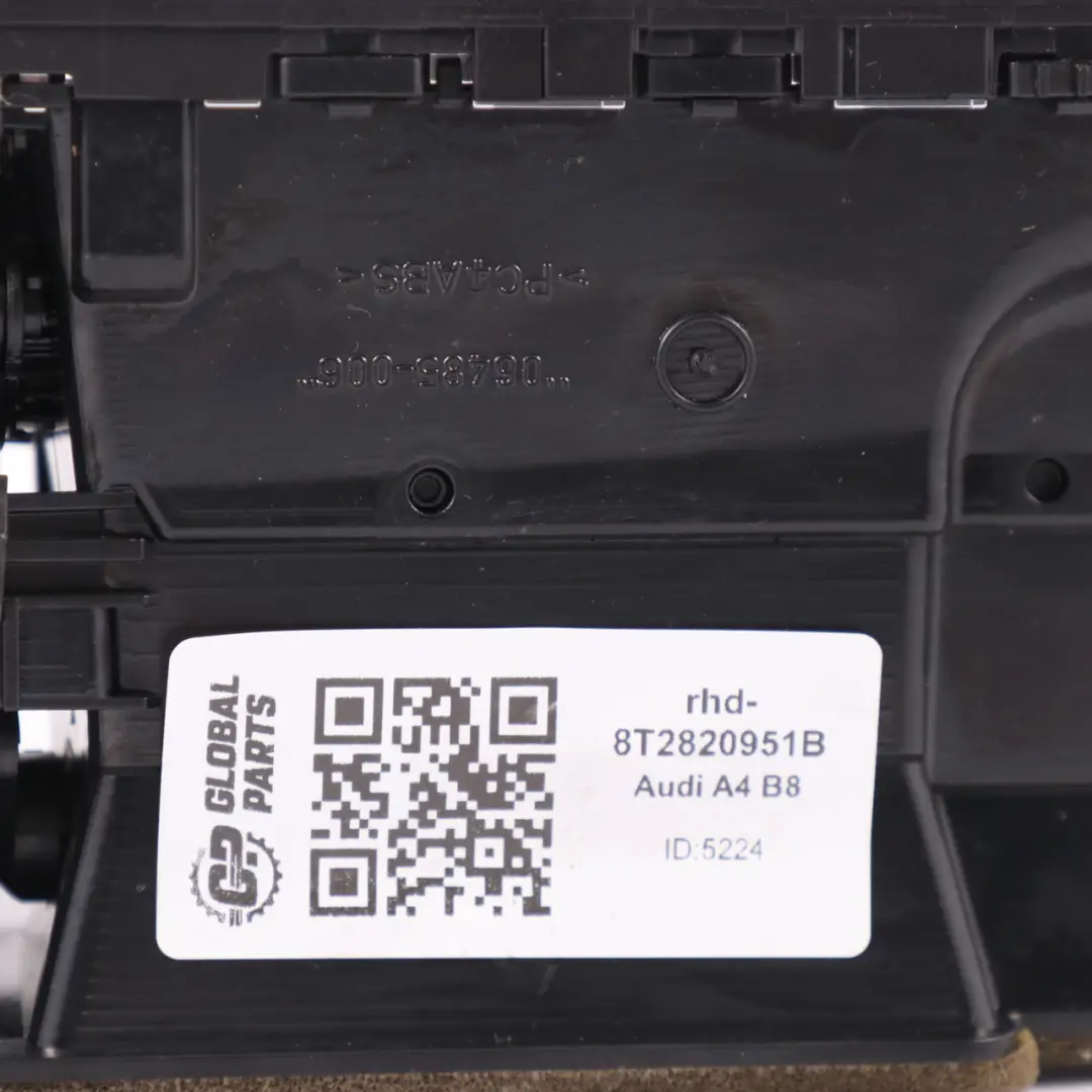 Middle Dashboard Centre Air Vent Grille Nozzle Outlet 8T2820951C to Audi A4 B8 with Part number 8T2820951B Audi A4 B8 Middle Dashboard Centre Air Vent Grille Nozzle Outlet 8T2820951C - SKU rhd-8T2820951C - Part number 8T2820951B