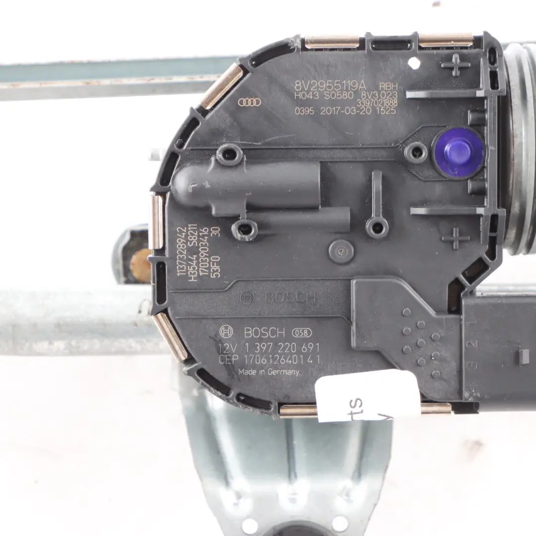 Windscreen Wiper Linkage Motor System to Audi A3 8V with Part number 8V2955023D Audi A3 8V Windscreen Wiper Linkage Motor System - SKU rhd-8V2955023D - Part number 8V2955023D