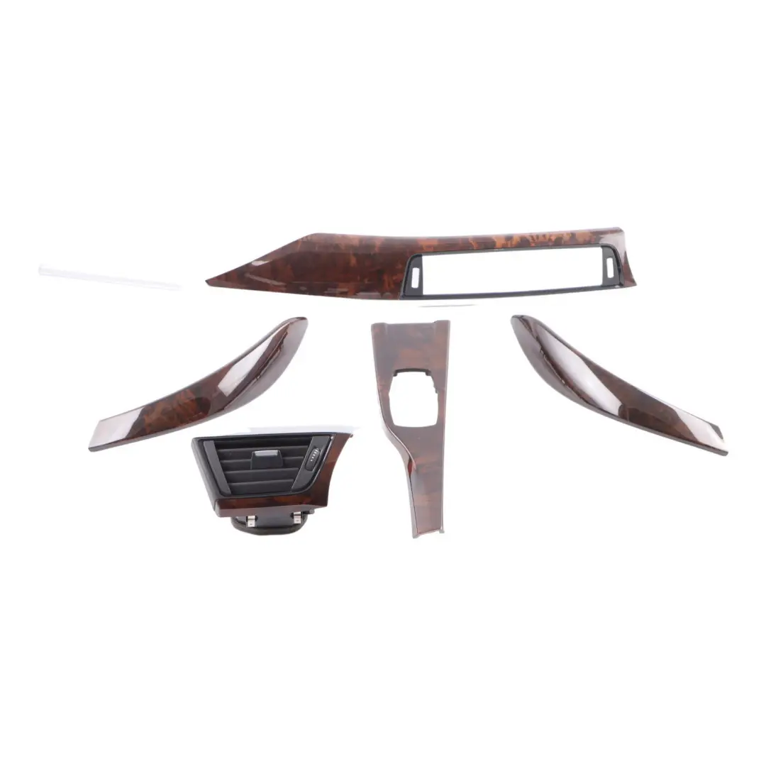 BMW F32 Trim Strip Dashboard Dash Cover Burr Walnut Set - SKU rhd-9231230-1 - Part number 9231230