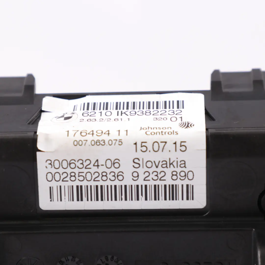 Instrument Cluster Speed Meter Clocks Automatic to BMW X3 F25 Diesel with Part number 9382232 BMW X3 F25 Diesel Instrument Cluster Speed Meter Clocks Automatic - SKU rhd-9382232 - Part number 9382232