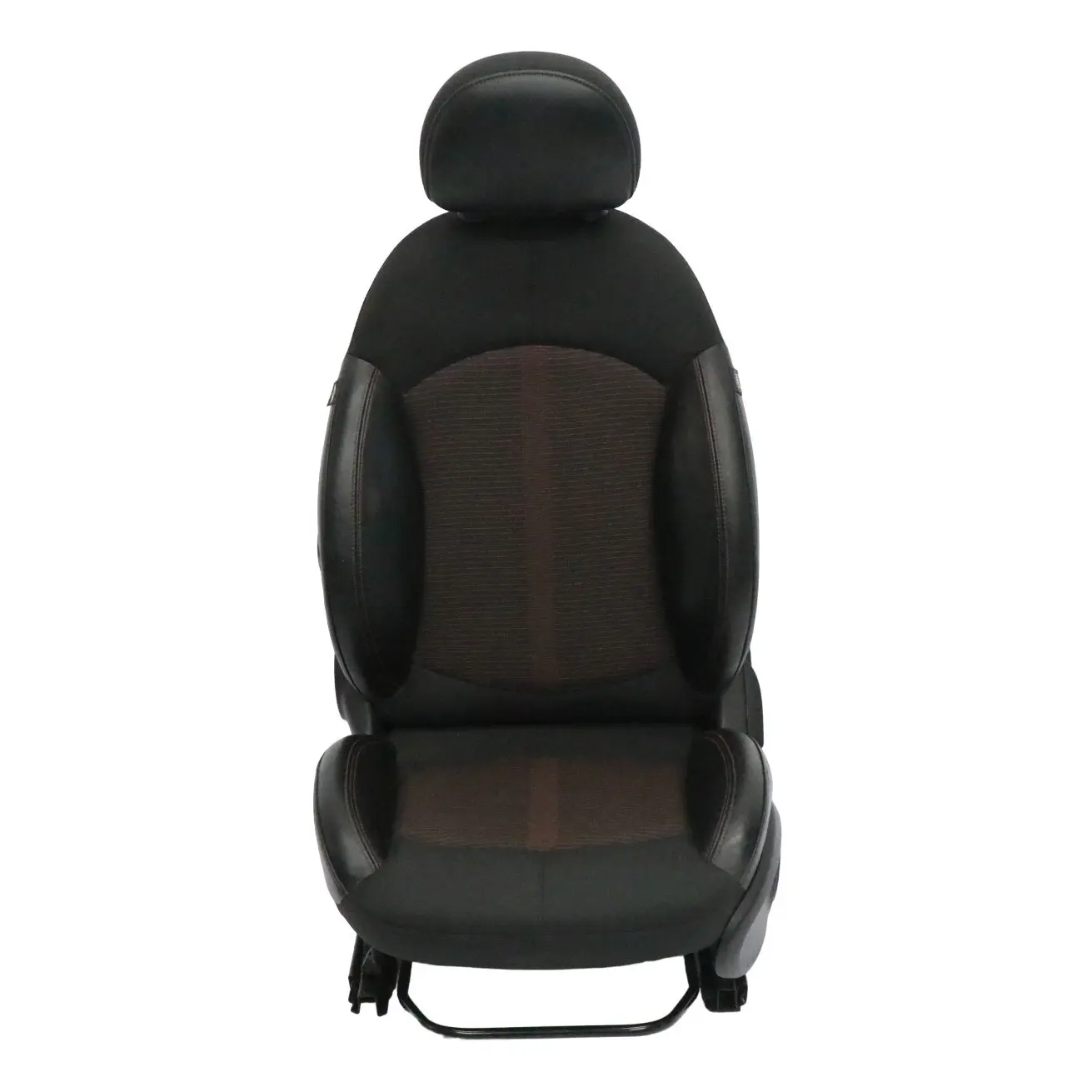 Front Seat Mini R60 Countryman Left N/S Sport Cloth Leather Parallel Lines Red
