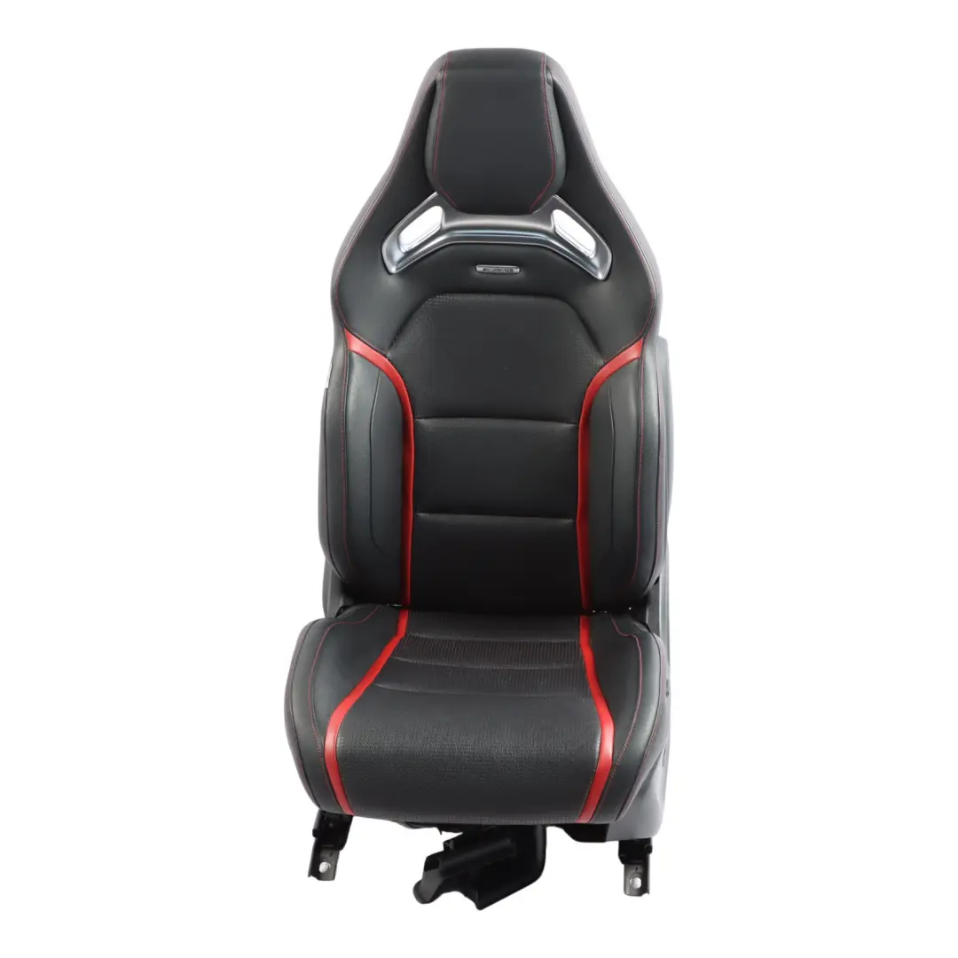  Front Seat Mercedes C117 W176 Left N/S AMG Leather Black Red Heated Memory - SKU rhd-A1769103802-5 - Part number A1769103802