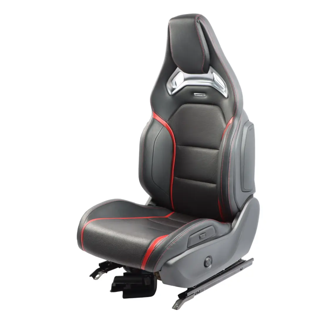  Front Seat Mercedes C117 W176 Left N/S AMG Leather Black Red Heated Memory - SKU rhd-A1769103802-5 - Part number A1769103802