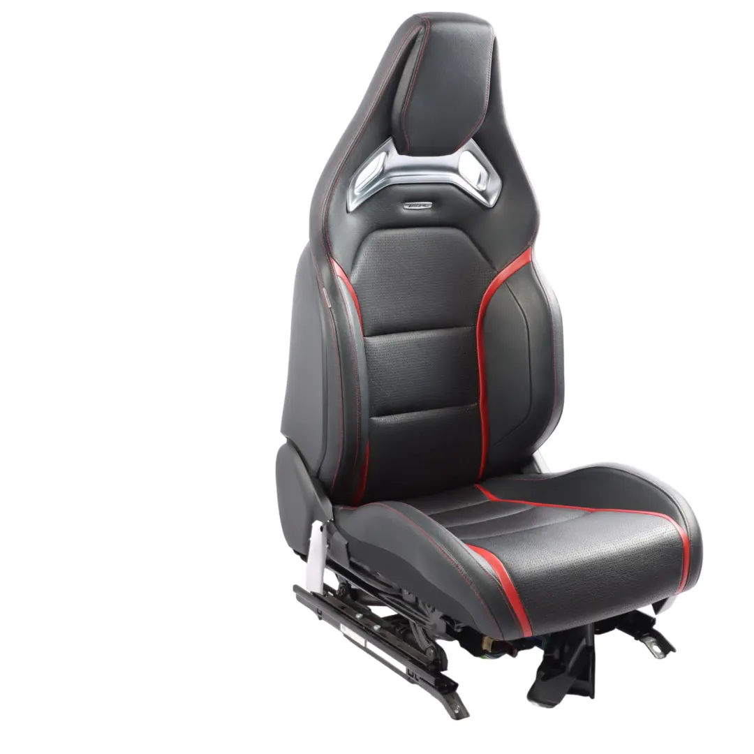  Front Seat Mercedes C117 W176 Left N/S AMG Leather Black Red Heated Memory - SKU rhd-A1769103802-5 - Part number A1769103802