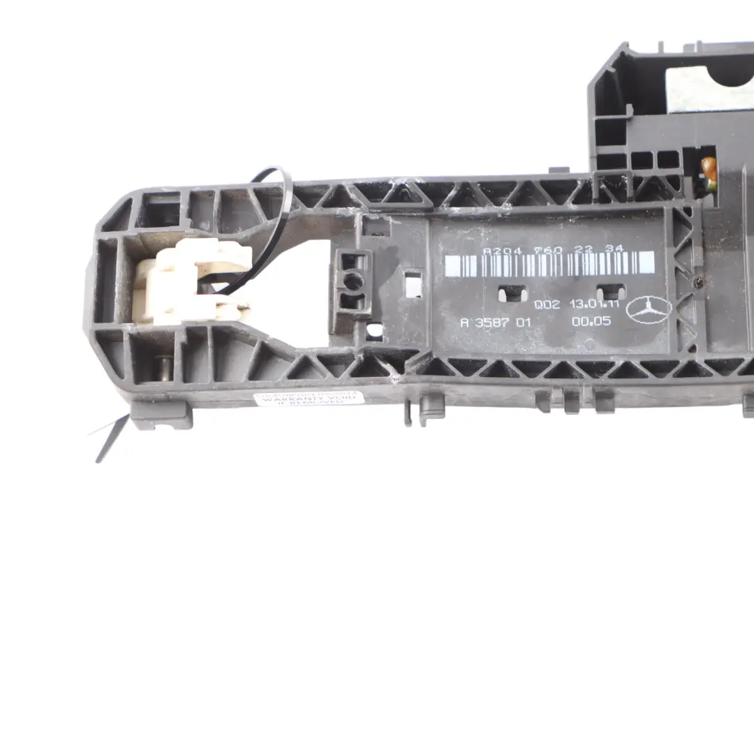 Front Door Handle Grab Right O/S Carrier Bracket Mount to Mercedes W212 with Part number A2047602234 Mercedes W212 Front Door Handle Grab Right O/S Carrier Bracket Mount - SKU rhd-A2047602234 - Part number A2047602234