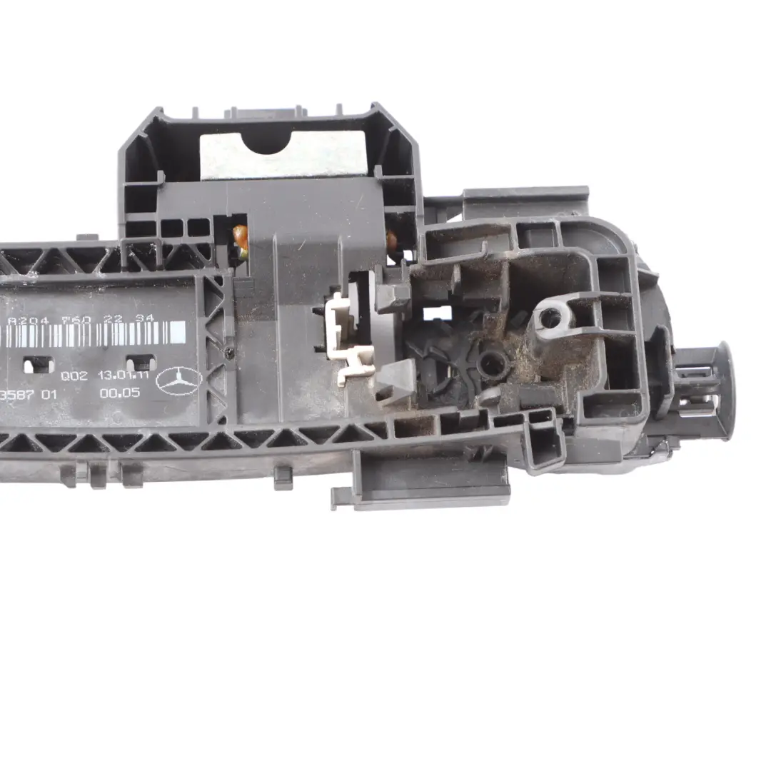 Front Door Handle Grab Right O/S Carrier Bracket Mount to Mercedes W212 with Part number A2047602234 Mercedes W212 Front Door Handle Grab Right O/S Carrier Bracket Mount - SKU rhd-A2047602234 - Part number A2047602234