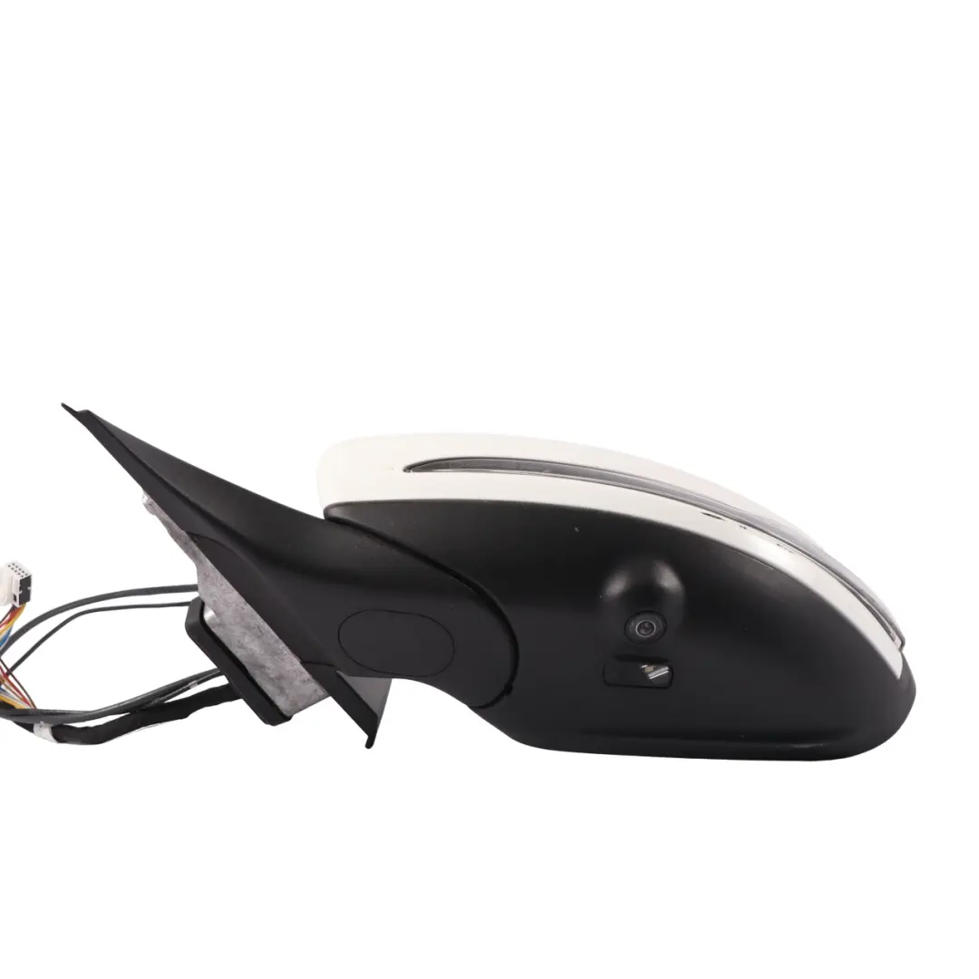 Mercedes W205 Wing Mirror Door Left N/S Camera Blind Spot Polar White - 149 - SKU rhd-A2058102105-POL - Part number A2058102105