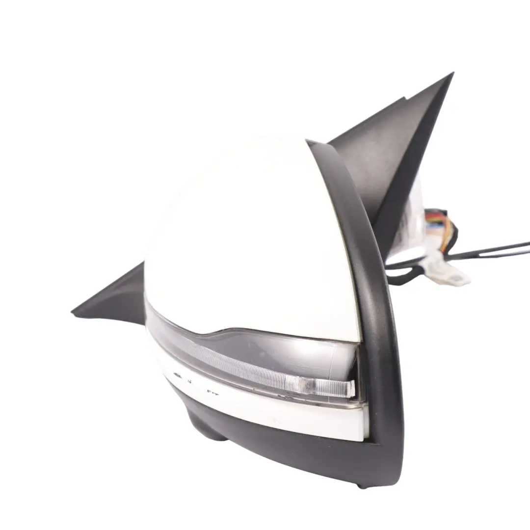Mercedes W205 Wing Mirror Door Left N/S Camera Blind Spot Polar White - 149 - SKU rhd-A2058102105-POL - Part number A2058102105