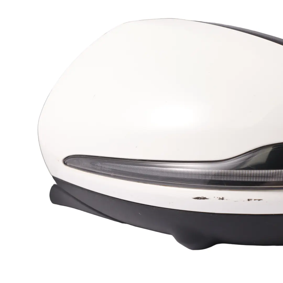 Mercedes W205 Wing Mirror Door Left N/S Camera Blind Spot Polar White - 149 - SKU rhd-A2058102105-POL - Part number A2058102105