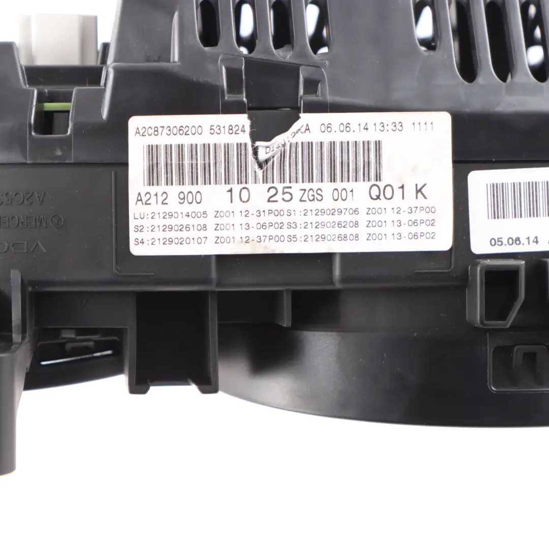 Instrument Cluster Speedo Clocks Automatic to Mercedes W212 Diesel with Part number A2129001025 Mercedes W212 Diesel Instrument Cluster Speedo Clocks Automatic - SKU rhd-A2129001025-1 - Part number A2129001025
